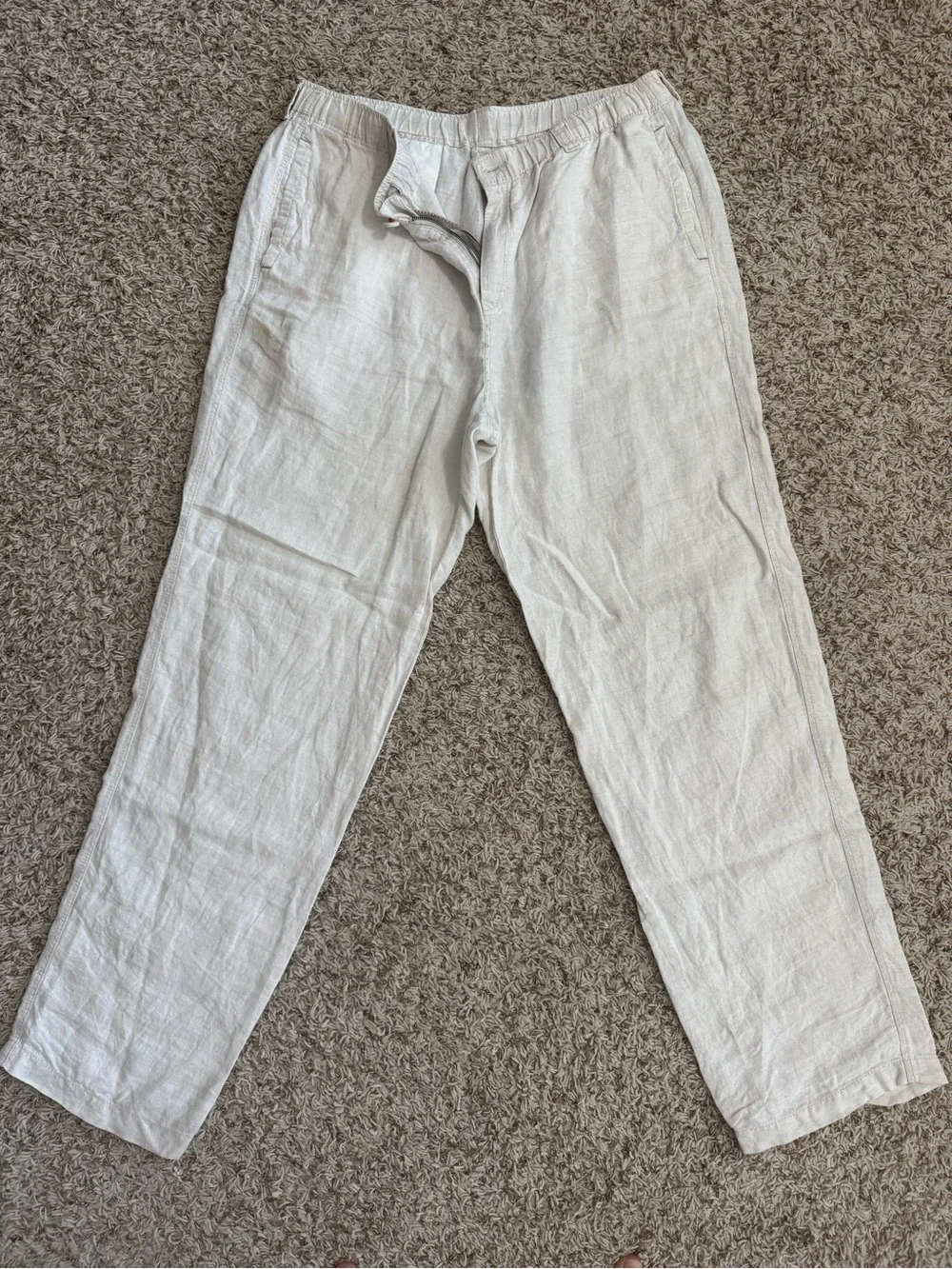 Tommy Bahama Light Beige/Flax Men’s Linen Drawstring Pants